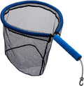 Fish Net Portable Landing Net for Fishing Detchable Handle Soft Rubber Net Trout Catch Net with Elastic Rope Fishing Tackle 60cm Dip Net