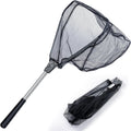 Fishing Net, Foldable Collapsible Telescopic Fish Landing Net, Durable Nylon Material Mesh Landing Net for Easy Catching or Releasing for Trout